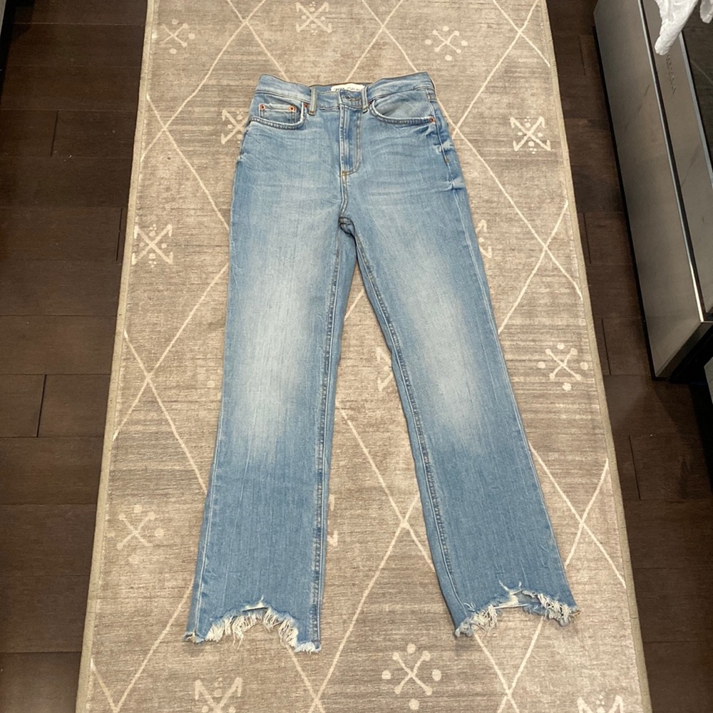 Zara Dreed Flare Jeans